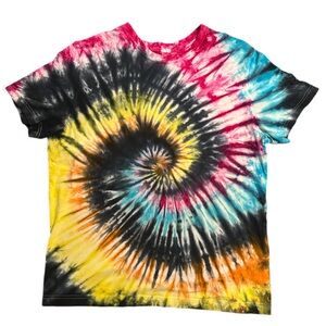 Short Sleeve tye dye Tee with Psychedelic Design